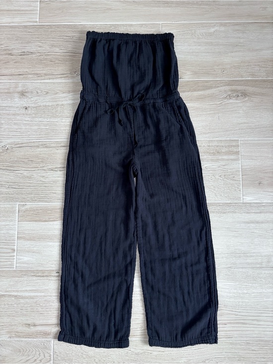 Velvet by Graham & Spencer Pants - Velvet by Graham and Spencer Black Gauze Cotton Strapless Jumpsuit Romper XS
